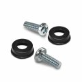 Ipick Image For Ford Bronco In Black Dome Logo On Two Abs Plastic License Plate Frame Screw Cover Set