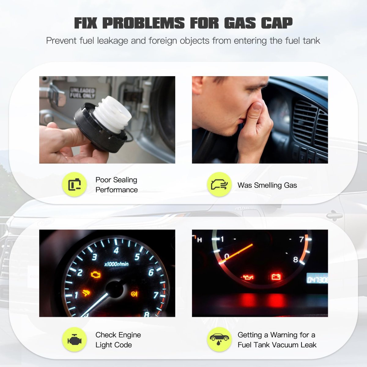 Blue Elf Fuel Tank Cap Replace 1h0201553 52127864ab 52100465aa F67z9030da E3tz9030c Ford Tempo 84-94 For E-150 Econoline 80-96
