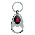 Graphics More Star Trek Klingon Shield Keychain Chrome Metal Spinning Oval Bottle Opener