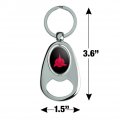 Graphics More Star Trek Klingon Shield Keychain Chrome Metal Spinning Oval Bottle Opener