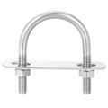 Round U-bolts 4 Sets 40mm 1 57 Inner Width 58mm Length M6 304 Stainless Steel U Clamp Bolt With Nuts And Plates For Boat 