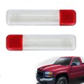 Interior Door Lights Lens Panel Courtesy Light Replacement For Silverado Sierra 1500 2500 3500 1999-2006 15021518 15021517 