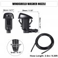 Uxcell 1 Set Windshield Washer Water Nozzle Spray No 15247800 For Chevrolet Malibu Hybrid 2010