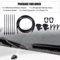 Uxcell 1 Set Windshield Washer Water Nozzle Spray No 15247800 For Chevrolet Malibu Hybrid 2010