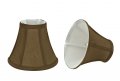 Aspen Creative 30049-2a Small Bell Shape Chandelier Clip-on Lamp Shade Set 2 Pack Transitional Design In Light Brown 6 Bottom 