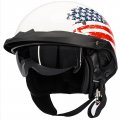 Ilm Half Helmet 3 4 Open Face Motorcycle For Moped Scooter Dot Model P118 Patriotic Flag Medium 