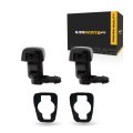 Windshield Washer Nozzle For Lincoln Mkz 28 2012 Driver Or Passenger Side Black Plastic 0 23 Inlet And Hose Port 0 8 In Mount