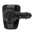 Windshield Washer Nozzle For Lincoln Mkz 28 2012 Driver Or Passenger Side Black Plastic 0 23 Inlet And Hose Port 0 8 In Mount 