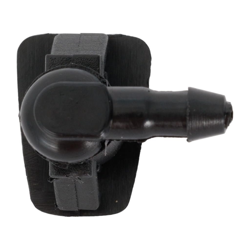 Windshield Washer Nozzle For Lincoln Mkz 28 2012 Driver Or Passenger Side Black Plastic 0 23 Inlet And Hose Port 0 8 In Mount