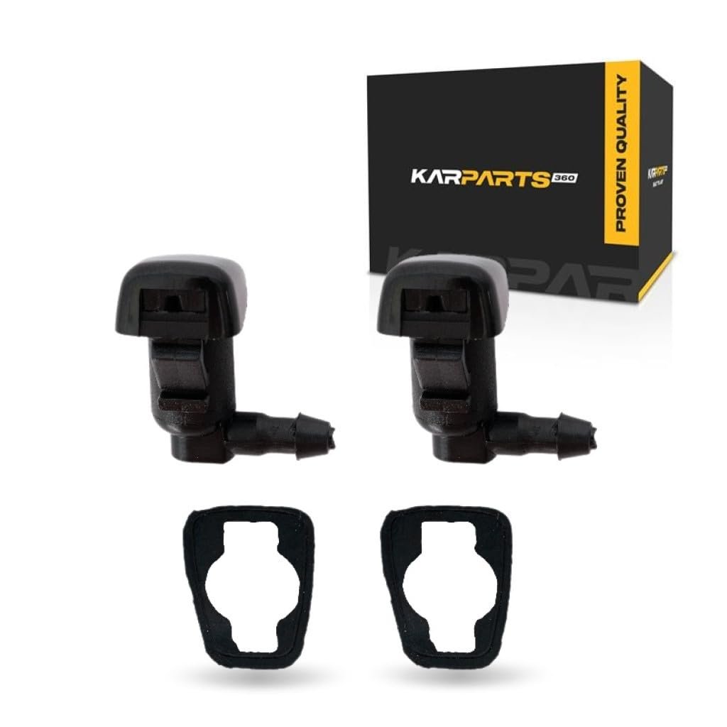 Windshield Washer Nozzle For Lincoln Mkz 28 2012 Driver Or Passenger Side Black Plastic 0 23 Inlet And Hose Port 0 8 In Mount
