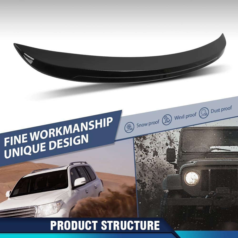 Rear Trunk Spoiler Wing For Bmw 5 Series E60 Sedan 2004 2010 Fits 525i 535i 550i M5 Psm Style Gloss Black 4 Door Saloon Models