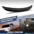 Rear Trunk Spoiler Wing For Bmw 5 Series E60 Sedan 2004 2010 Fits 525i 535i 550i M5 Psm Style Gloss Black 4 Door Saloon Models