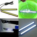 18pcs White 12v Led Strip Drl Daytime Running Lights Fog Cob Car Lamp Waterproof
