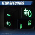 Front Dash Mount Fog Light Lamp Switch With Wiring Harness Compatible Honda Accord Civic Cr-v Fit Hr-v 2013-2022 Matte Black