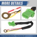 Front Dash Mount Fog Light Lamp Switch With Wiring Harness Compatible Honda Accord Civic Cr-v Fit Hr-v 2013-2022 Matte Black