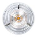 Amber 4 In Prime Led Park Turn Clearance Sealed Light Clear Lens With 3 Pin Adapter Plug Model 74883 Waterproof For Trucks 