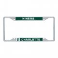 University Of North Carolina Charlotte Uncc Forty Niners 49ers Metal License Plate Frame For Front Or Back Car Officially 