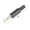 Uxcell 6pcs Dc Male Connector 4 0mm X 1 7mm Power Cable Jack Adapter Black