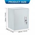 Uxcell Electrical Junction Box Portable Enclosure With Safety Locks And Mounting Plates Waterproof Dustproof Project Boxes For