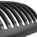 Auto Dynasty Matte Black Vertical Front Hood Bumper Grille Grill Compatible With Dodge Ram 1500 2500 3500 06-09