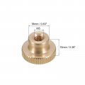 Uxcell Knurled Thumb Nuts 10pcs M5 X D16mm H10mm Brass Nut With Collar High Head Through Hole Adjusting For 3d Printer Parts