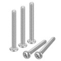 8-32x4 Pan Head Machine Screws 304 Stainless Steel 18-8 Screw Phillips Drive Fully Threaded Bright Finish Pack Of 10 