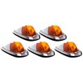 5x Torpedo Cab Marker Roof Running Top Lights Amber Waterproof Side Trailer For Dodge Ram Freightliner And International 