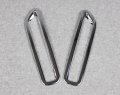 Chrome Rear Fog Light Lamp Cover Trim For Nissan Murano 2014 2015 2016 2017 2018 2019 2020 2021 2022 2023 2024 Abs Silver 2 