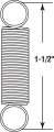 Prime-line Sp 9601 Extension Spring Steel Construction Nickel-plated Finish 0 020 Ga X 5 16 In 1-1 Closed Double Loop 2 Pack