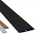 Electriduct D-2 Low Profile Rubber Duct Cord Cover Floor Cable Protector 5 Feet Black Raw Material 