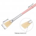 Uxcell Paint Brushes 0 59 Width 12 Thick Natural Bristle With Pink Wood Handle Detail Painting Brush 5pcs