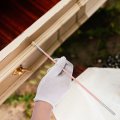 Uxcell Paint Brushes 0 59 Width 12 Thick Natural Bristle With Pink Wood Handle Detail Painting Brush 5pcs