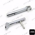 Httmt Ak-016- Kickstand Foot Side Stand Support Compatible With Kawasaki Ninja 250 250r Ex250 08-12 Chrome
