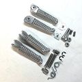 Motorcycle Polish Front Rear Foot Pegs Footrest Kit Fit For Yamaha Yzf R1 1998-2011 R6 1999-2011