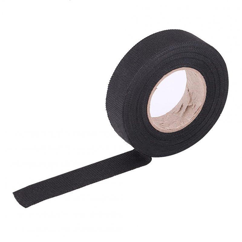 Multipurpose Car Wiring Harness Tape Self Adhesive Anti Squeak Rattle Felt Automotive Black 19mm A 15m