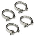 4 0 Inches Id V-band Clamp Stainless Steel 10 Mm Lock Bolt Universal Use For Outer Diameter Tube Pack Of 