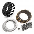 Sfriding Clutch Basket Kit For Kawasaki Kfx400 Ksf400 2003-2006 Including Friction Plates Steel Springs Black