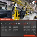 A-premium Power Window Regulator With Motor Compatible Hyundai Elantra 2009-2012 Front Side Fit For Hatchback Only 2-pc