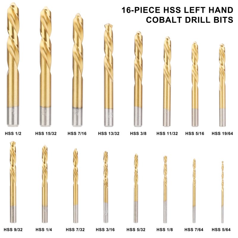Screw Extractor Drill Bit Set 39 Piece Nut Remover With Multi Spline And Spiral Extractors Left Hand Cobalt Bits 3 8 In Hex