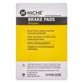 Niche Brake Pad Set For Suzuki Rm85 Rm85l 59301-03820 69100-03880 Front Rear Organic