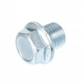 X Autohaux 4 Pcs M14x1 5 Steel Engine Oil Drain Plug Screw With Seal Ring For Opel Astra Corsa Vauxhall Vectra Calibra Silver