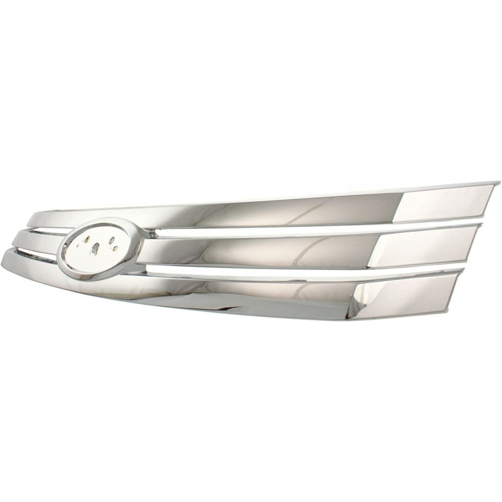 Grille For Ford Fusion 2006 To 2009 Bright Chrome Shell And Insert 1 Piece Type Fo1200467 6e5z8200a
