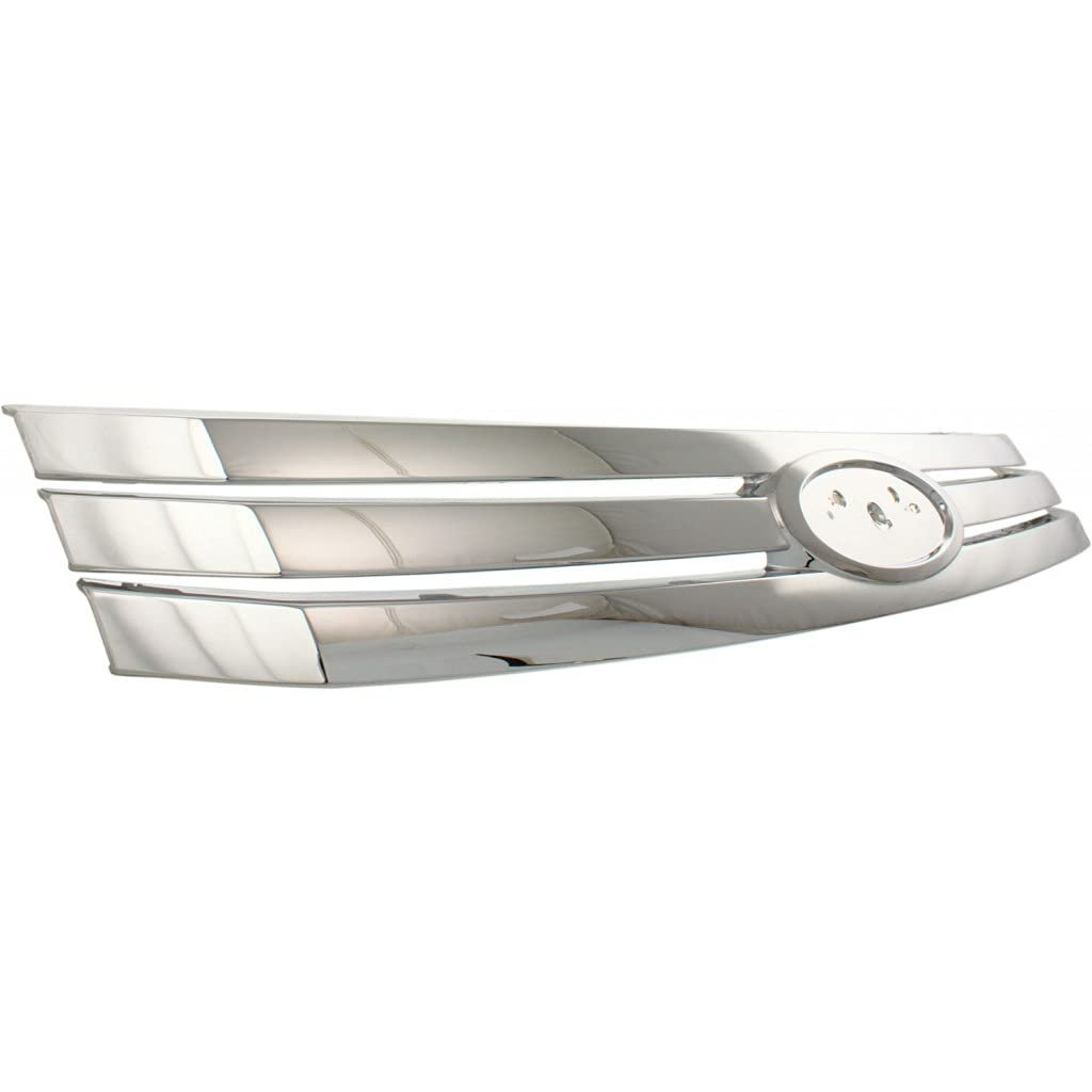 Grille For Ford Fusion 2006 To 2009 Bright Chrome Shell And Insert 1 Piece Type Fo1200467 6e5z8200a