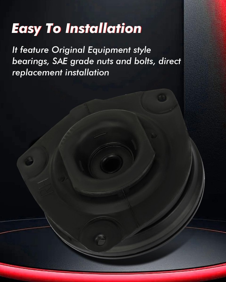 Front Right Side Strut Mount And Bearing For Nissan Juke 2011 To 2017 Leaf 2018 Alloy Steel Powder Coated 54320 1ka0b