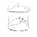 Tcmt Saddlebags Rear Trunk Decoration Trim Cover Led Lights Fit For Honda Goldwing 1800 Gl1800 2001-2017 