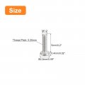 Uxcell M1 2-0 25 X 5mm 100pcs Flat Round Head Screws 304 Stainless Steel Phillips Drive Machine Hardware Fastener For Furniture