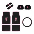 Floor Mat Headrest Wheel Cover And Shoulder Pads Gift Set 