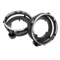 2pcs Headlight Bulb Brackets Buckets Kit For 1997 2006 Jeep Wrangler Replace Part Number 110383 110384 Black Injection Molded 