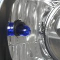 Pair Of 7x7 Inches H6024 Round Black Housing Projector Glass Headlights Lamps 