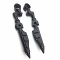 Black Short Angled Adjustable Peg Mounting Kit Stiletto Shape Foot For Goldwing Vtx1300 Shadow Valkyrie Triumph Rocket With